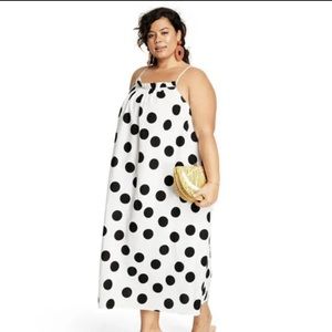 Target x Tabitha Brown Women’s Plus Size Polka Dot Cover Up Dress